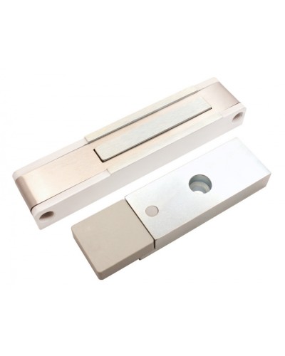 Электромагнитный замок с датчиком состояния двери ALeko ALM-150P (12В белый) в Уссурийске Электромагнитные замки Pintop.ru