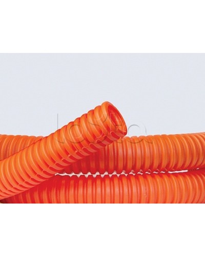 Труба ПНД гибкая гофр. д.32мм, лёгкая без протяжки, 25м, цвет оранжевый DKC 70932 в Уссурийске Труба гофрированная Pintop.ru