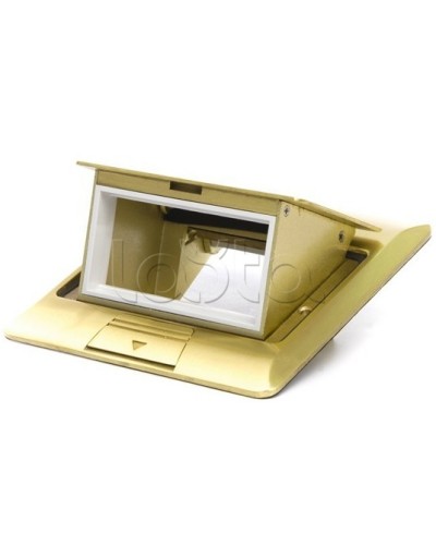 Люк в пол на 1.5 модуля (45х45мм), латунь Экопласт 70016 в Уссурийске Системы лючков и колонн Pintop.ru