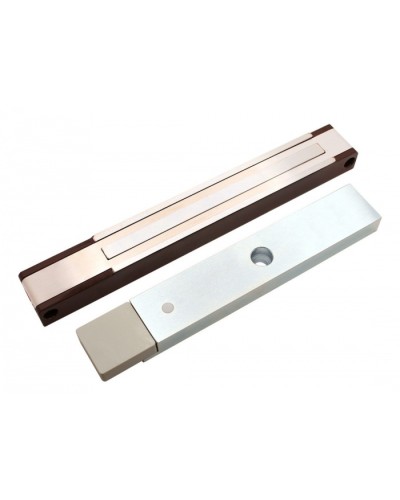 Электромагнитный замок с датчиком состояния двери ALeko ALM-200P (24В коричневый) в Уссурийске Электромагнитные замки Pintop.ru