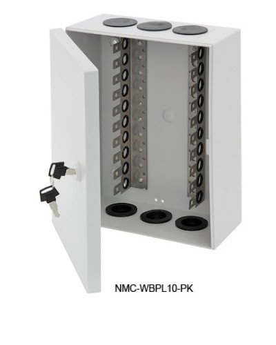 Щит распределительный настенный 10 плинтов NIKOMAX (NMC-WBPL10-PK) в Уссурийске Щиты электрические Pintop.ru