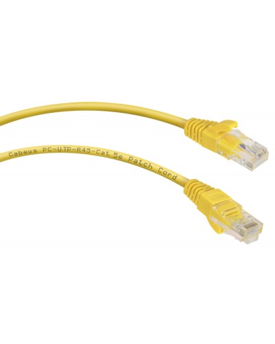 Патч-корд UTP, категория 5e, 0.15 м, неэкранированный, желтый Cabeus PC-UTP-RJ45-Cat.5e-0.15m-YL в Уссурийске Патчкорды (медные) Pintop.ru