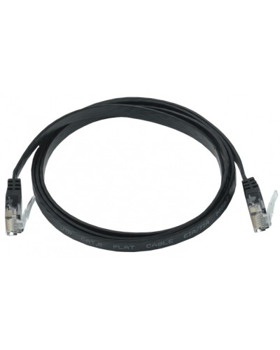 ITK Коммутационный шнур плоский кат.6 UTP 5м чёрный (PC09-C06U-5M-FL) в Уссурийске Патч-корды и пигтейлы Pintop.ru