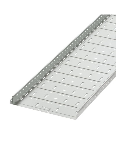 Лоток перфорированный 500х50 L3000, горячеоцинкованный DKC 35267HDZ в Уссурийске Кабельные лотки Pintop.ru