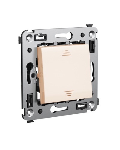 Инвертор одноклавишный в стену, Avanti, Ванильная дымка DKC 4405123 в Уссурийске Аксессуары для стоек и шкафов Pintop.ru