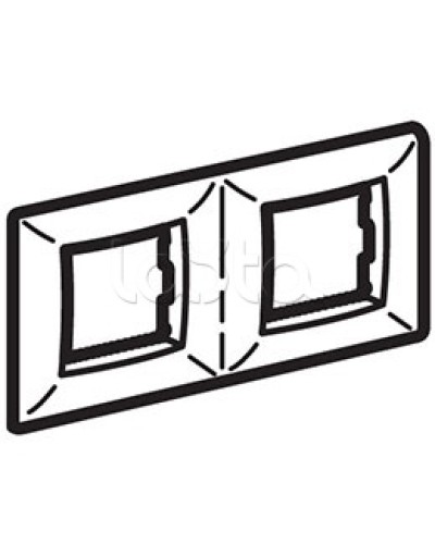 Рамка пятиместная, белый RAL 9010, 10М, BRAVA DKC (75015W) в Уссурийске Аксессуары для кабель-канала Pintop.ru