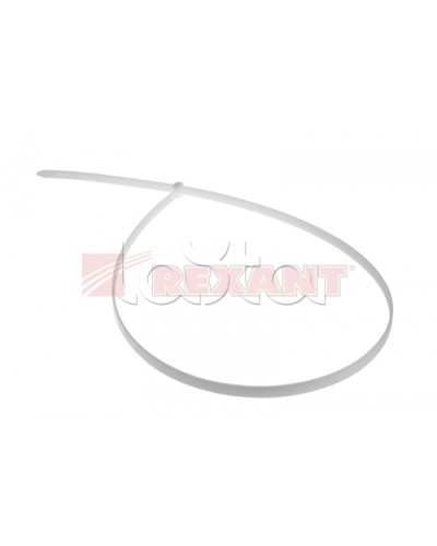 Хомут-стяжка нейлоновый 9х700 мм белый (100шт/уп) REXANT 07-0700-9 в Уссурийске Стяжки-хомуты Pintop.ru