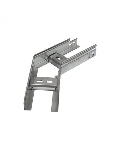 Угол горизонтальный 45 градусов лестничный 400х200 (1,5 мм) Промрукав (PR08.5474) в Уссурийске Аксессуары для лотков Pintop.ru