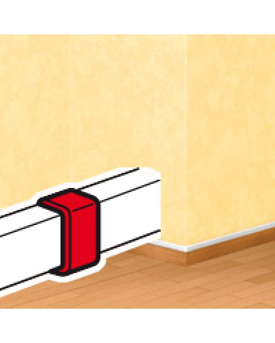 Накладка на стык DLPlus 60х16/20 белый Legrand (033608) в Уссурийске Аксессуары для кабель-канала Pintop.ru