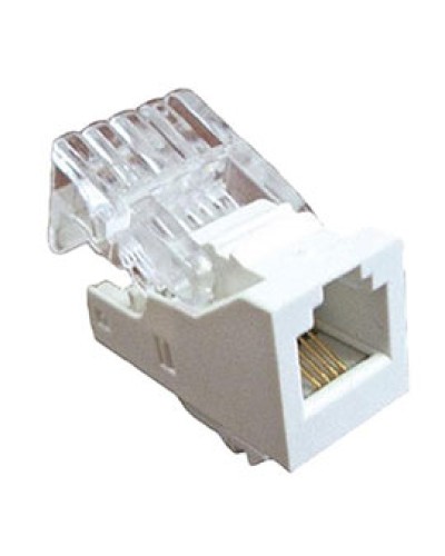 Экопласт RJ-12 Модуль инф. розетки 110/Krone, бел., LK45 в Уссурийске Аксессуары для кабель-канала Pintop.ru