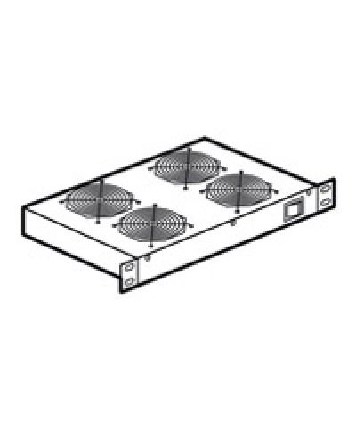 Полка с 4 вентиляторами высотой 1U Legrand 046490 в Уссурийске Полки для шкафов и стоек Pintop.ru