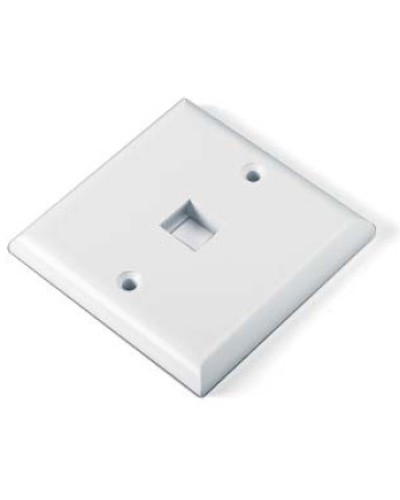 Панель лицевая для 1 вставки Hyperline FP-E-1-WH в Уссурийске Аксессуары для кабель-канала Pintop.ru