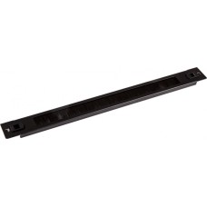 Панель 19" с щеточным вводом 1U, быстросъемная, черная LANMASTER LAN-DC-TLBRP-1U