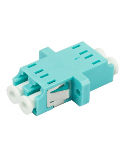 Адаптер оптический проходной LC-LC, OM3, дуплекс (duplex), бирюзовый Datarex DR-541123 в Уссурийске Коммутационные изделия Pintop.ru