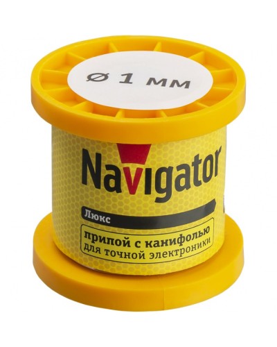 Припой Navigator 93 082 NEM-Pos02-61K-1-K100 (ПОС-61, катушка, 1 мм, 100 гр) в Уссурийске Аксессуары для кабель-канала Pintop.ru