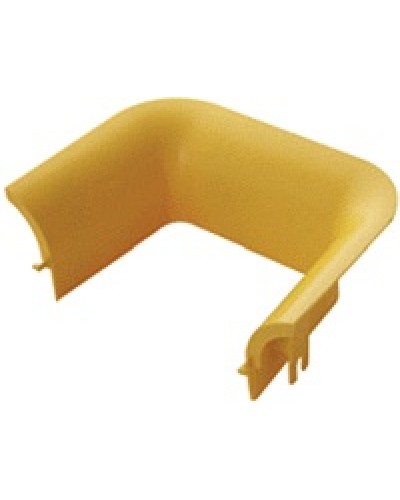 Накладка оптического лотка торцевая 120 мм, желтая LANMASTER LAN-OT120-TS в Уссурийске Аксессуары для кабель-канала Pintop.ru