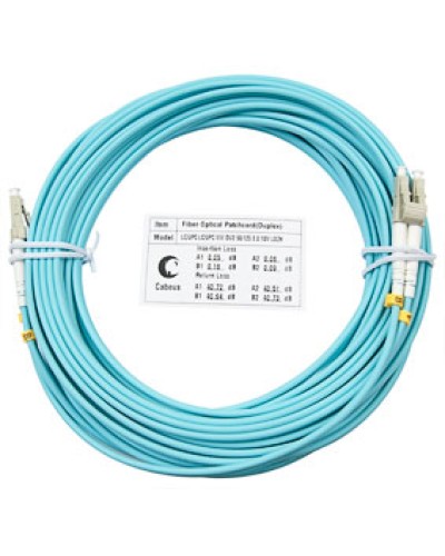 Шнур оптический duplex LC-LC 50/125 mm OM3 20м LSZH Cabeus FOP-50-LC-LC-20m в Уссурийске Патч-корды и пигтейлы Pintop.ru