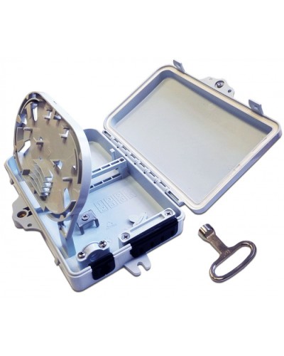 Бокс распределительный настенный на 6 волокон, наружной установки LANMASTER LAN-FDB-FTTH06/OUT в Уссурийске Кросс оптический Pintop.ru