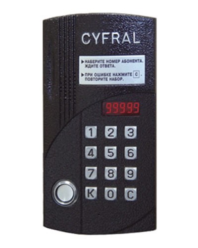 Блок вызова аудиодомофона на 20 абонентов Цифрал CCD-20/TCVС в Уссурийске Блоки вызова многоабонентные Pintop.ru