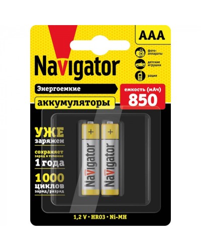 Аккумулятор Navigator 94 784 NHR-850-HR03-RTU-BP2 в Уссурийске Электротехническое оборудование Pintop.ru