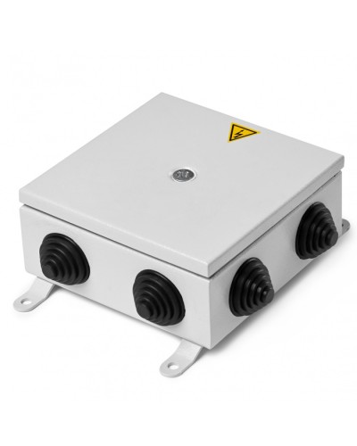 Коробка монтажная огнестойкая металлическая герметичная КМОМГ (8к х 2,5мм) 150х150х60 IP 66 (6 вводов) ПожТехКабель (076-502) в Уссурийске Распределительные коробки Pintop.ru