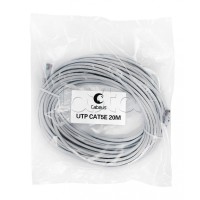 Шнур коммутационный 2xRJ-45/8P8C U/UTP кат.5е (20 м) Cabeus PC-UTP-RJ45-Cat.5e-20m