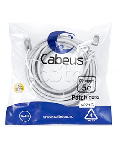 Патч-корд медный F/UTP кат.5е (20м) PVC (серый) Cabeus (PC-FTP-RJ45-Cat.5e-20m) в Уссурийске Патчкорды (медные) Pintop.ru