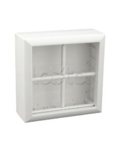 Коробка для открытой проводки на 4 поста 45х45 мм Экопласт 72948 в Уссурийске Распределительные коробки Pintop.ru