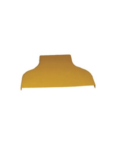 Крышка горизонтального перехода с лотка 240 мм на лоток 120 мм, желтая LANMASTER LAN-OT240-RD120C в Уссурийске Аксессуары для кабель-канала Pintop.ru