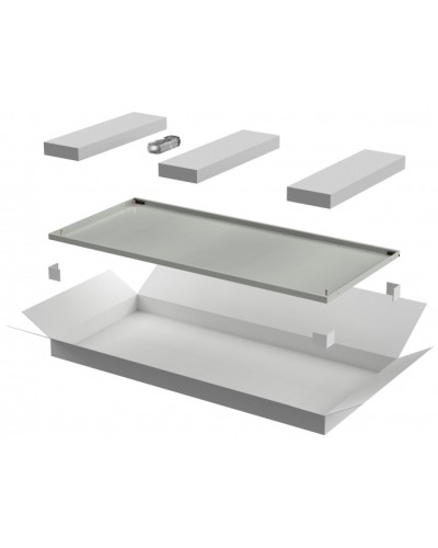 ITK LINEA E Дверь металлическая 600мм шкафа 18U сер. (LE35-18U6X-DM) в Уссурийске Аксессуары для стоек и шкафов Pintop.ru