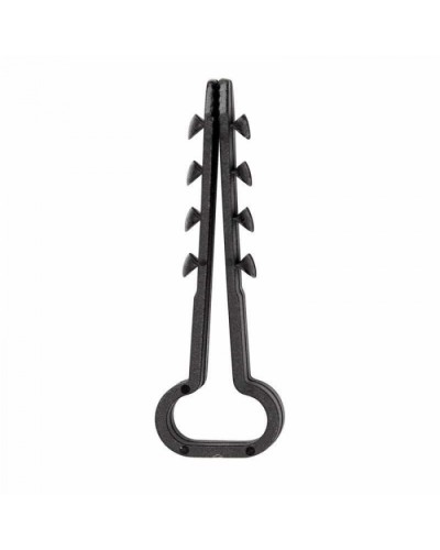 Дюбель-хомут нейлоновый прямоугольный 6-12 мм, черный, 100 шт. REXANT (07-4614) в Уссурийске Крепеж: Дюбели, шурупы, саморезы Pintop.ru