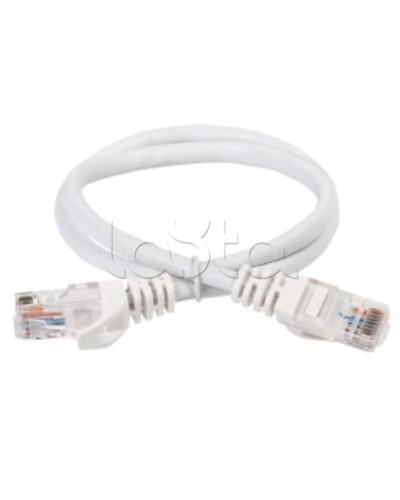 Коммутационный шнур (патч-корд) кат.5E UTP 0,5м белый ITK (PC08-C5EU-05M) в Уссурийске Патч-корды и пигтейлы Pintop.ru