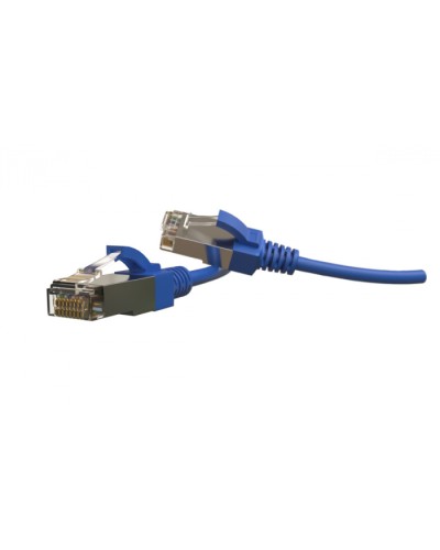Патч-корд S/FTP Hyperline (PC-LPT-SFTP-RJ45-RJ45-C6-2M-LSZH-BL) в Уссурийске Патчкорды (медные) Pintop.ru