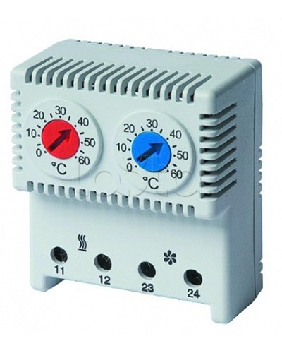 Термостат сдвоенный DKC (R5THRV13) в Уссурийске Аксессуары для стоек и шкафов Pintop.ru