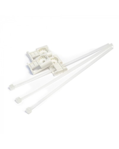 Комплекты крепления площадка для прямого монтажа белая со стяжкой 3,6х150 мм (100 шт) Промрукав (PR13.02514) в Уссурийске Аксессуары для кабель-канала Pintop.ru