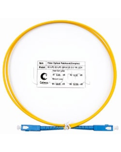 Пигтейл одномодовый оптический, SM 9/125, LSZH simplex SC/SC (1 м) Cabeus FOP(s)-9-SC-SC-1m в Уссурийске Патч-корды оптические Pintop.ru