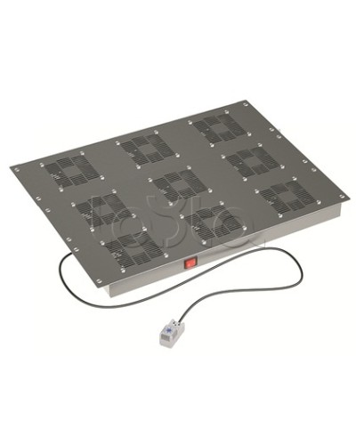 Потолочный вентиляторный модуль, с термостатом 9 вент. для крыши Ш=800мм DKC R5VSIT8009FT в Уссурийске Вентиляторные модули Pintop.ru