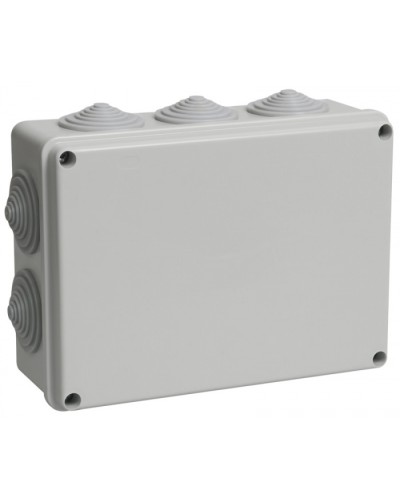 Коробка КМ41243 распаячная для о/п (RAL7035, 10 гермовводов) IEK UKO11-190-140-070-K41-44 в Уссурийске Распределительные коробки Pintop.ru