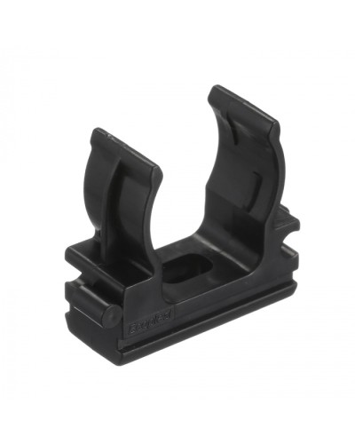 CF20G Держатель (клипса), без галогена, для труб D20мм, цвет чёрный (50 шт/упак) Экопласт (41720-50HF-BL) в Уссурийске Держатели, клипсы, скобы Pintop.ru