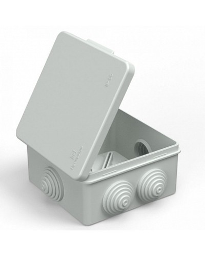 Коробка распределительная 40-0302 для прямого монтажа безгалогенная (HF) серая 100х100х50 (60шт/кор) Промрукав в Уссурийске Распределительные коробки Pintop.ru