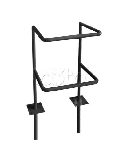 Ограждение стойки считывателя ОС-1 АЯКС, цвет черный, «под бетонирование» Магнито-контакт в Уссурийске Ограждения Pintop.ru