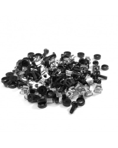 Комплект крепежа М6, винт, пластиковая шайба, гайка, 50 шт Datarex DR-464500 в Уссурийске Полки для шкафов и стоек Pintop.ru