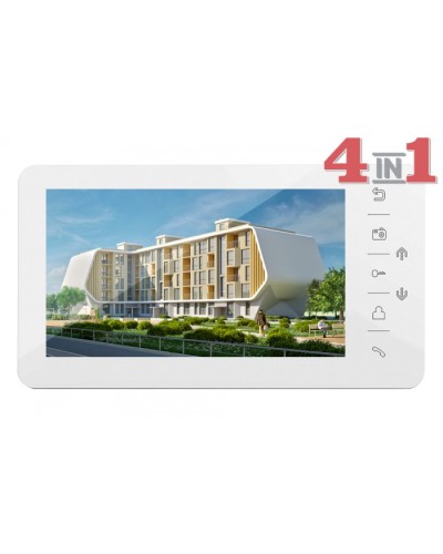 Монитор цветного видеодомофона Tantos Prime HD (White) VZ в Уссурийске Абонентские видеоустройства Pintop.ru