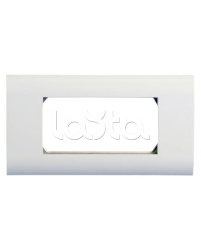 Панель лицевая 80x148, для 4х модулей 45x22.5 Hyperline FP-2M45-1-WH в Уссурийске Аксессуары для кабель-канала Pintop.ru