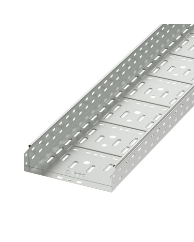 Лоток перфорированный 300х100 L 2000, горячеоцинкованный DKC 35334HDZ в Уссурийске Кабельные лотки Pintop.ru