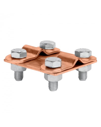 Зажим контрольный прут-прут (пластина 57x57мм) Cu EKF PROxima (lp-55611-cu) в Уссурийске Электротехническое оборудование Pintop.ru