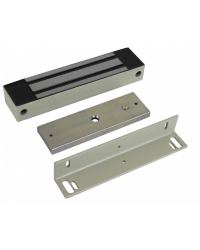 Замок электромагнитный влагозащищенный AccordTec ML-350N K-2 с уголком (серый) в Уссурийске Электромагнитные замки Pintop.ru