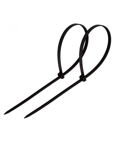 Стяжка нейлоновая неоткрывающаяся, безгалогенная (halogen free) 150x3.6мм, черная (100 шт) в Уссурийске Стяжки-хомуты Pintop.ru