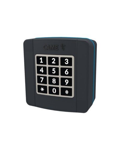 Проводная накладная кодонаборная клавиатура Came 806SL-0280 - SELT1BDG, подключаемая к шине CXN, 12 кнопок, синяя подсветка, RAL7024 в Уссурийске Запчасти для шлагбаумов и автоматики Pintop.ru