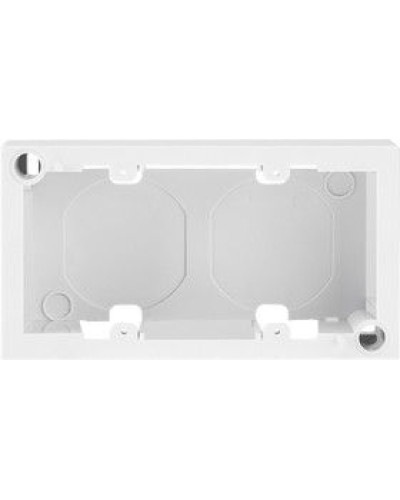 Короб накладной для лицевых панелей 80х150 под 4 модуля 45х22,5 Mosaic 03-0127 в Уссурийске Распределительные коробки Pintop.ru